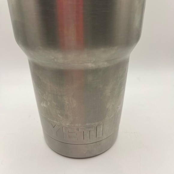 Yeti Rambler Large 30oz Stainless Steel Coffee Cup Big Clear Lid Angler Hunter - Picture 3 of 5